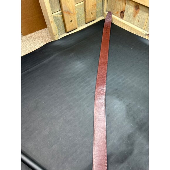 Mens Fossil Reversible Black/Brown Leather Belt With Silver Buckle - Picture 6 of 9